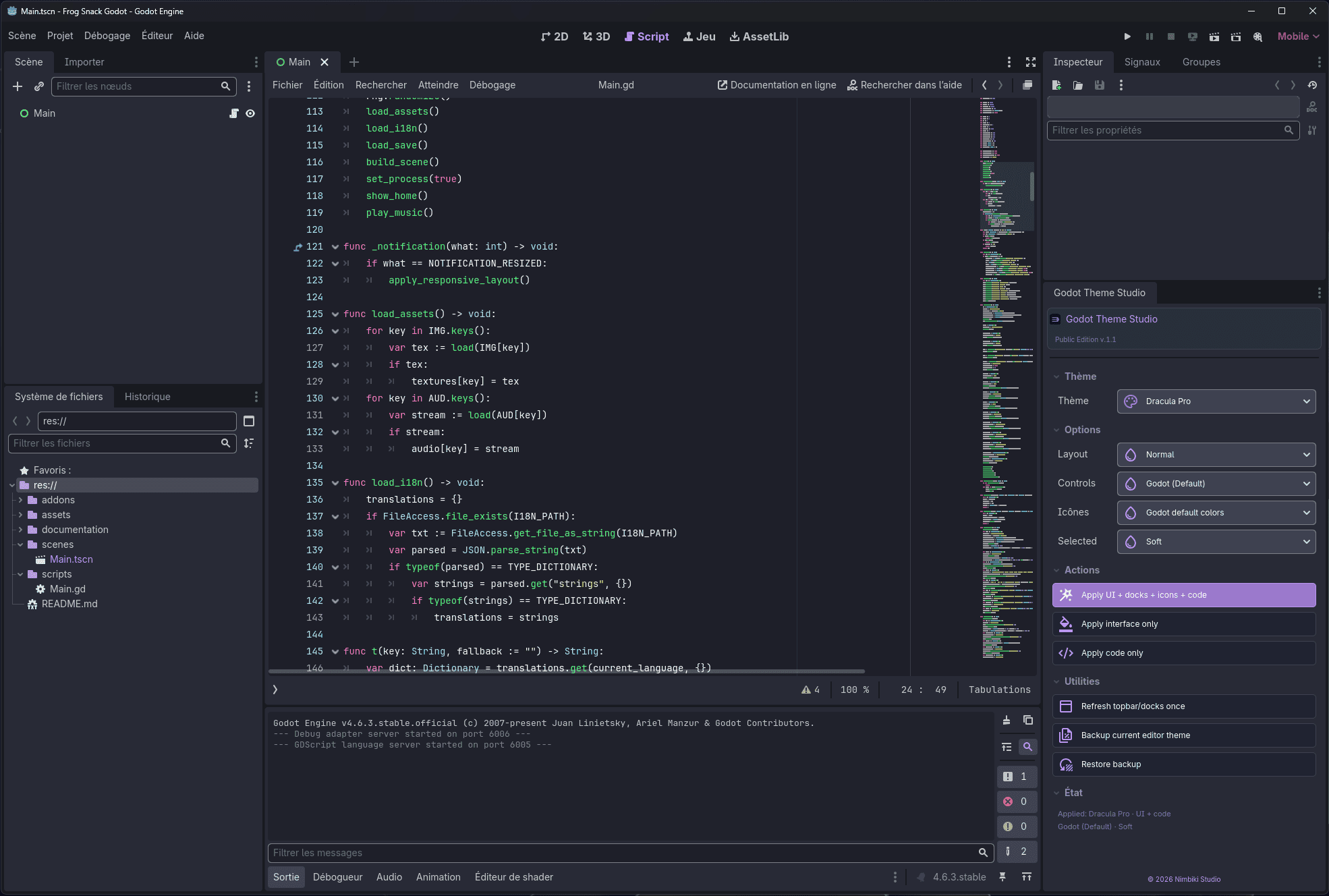 Godot Theme Studio interface