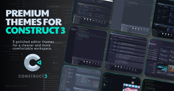 Nimbiki Code Essentials Construct 3 themes preview